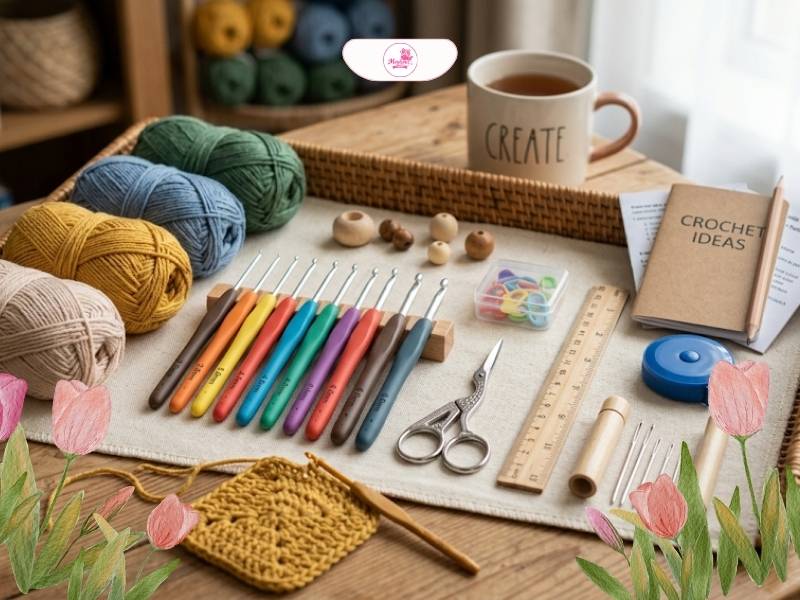 Bộ Đan Len Cho Người Mới Bắt Đầu Gồm Những Gì?